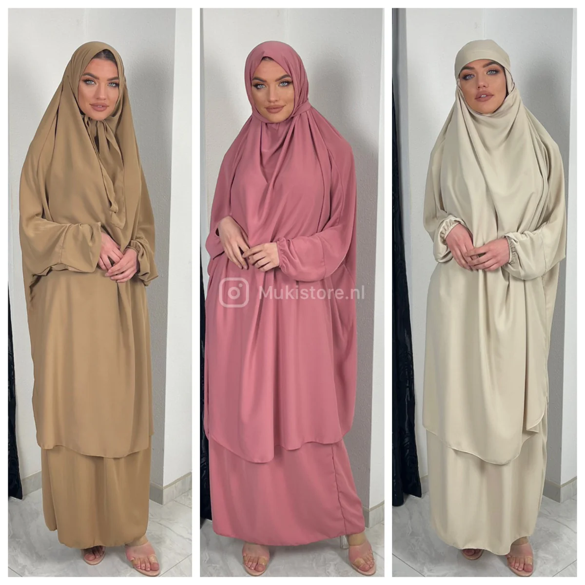 2pcs Khimar Skirt Set - Image 3
