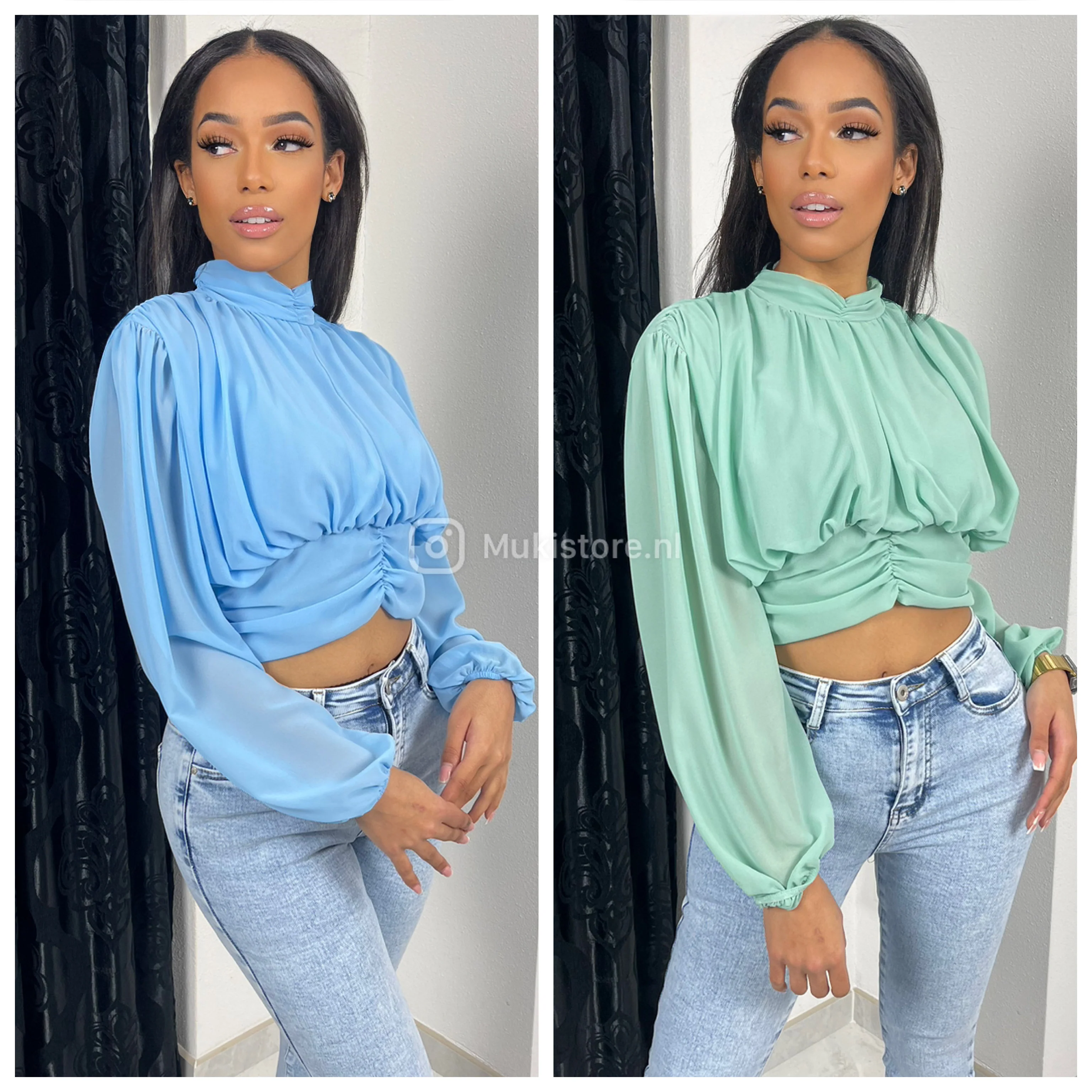 Beautiful Top Elastic Waist Open Back Detail - Image 8