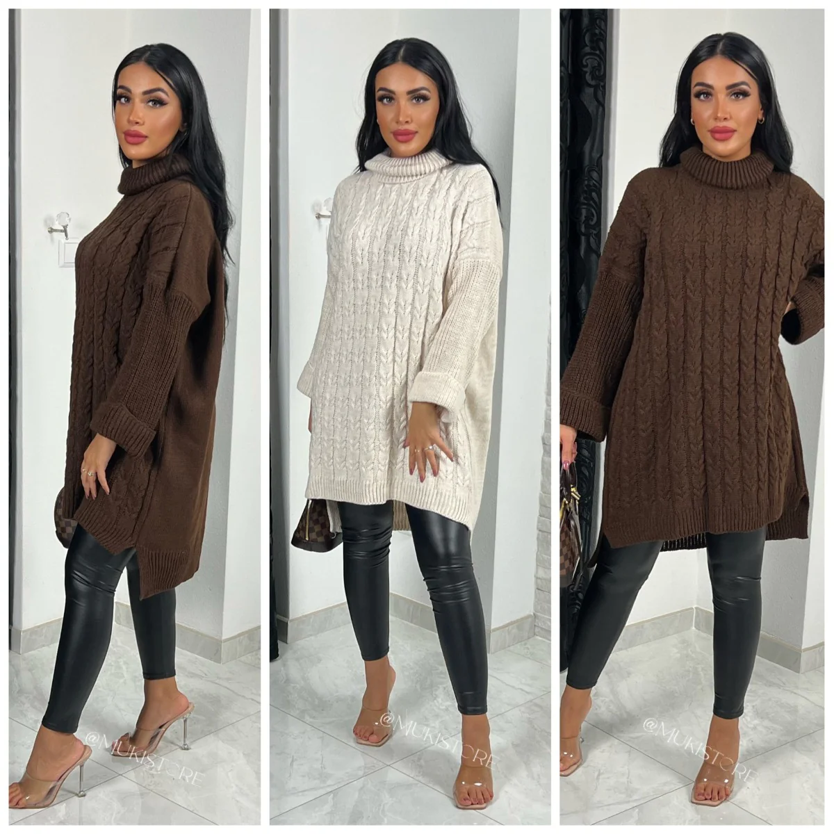 Cable Col Sweater Detail Sleeve - Image 4