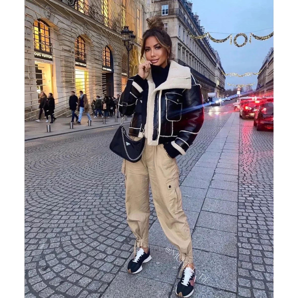 Cropped Lammy Coat Mega Trending sq008 - Image 4