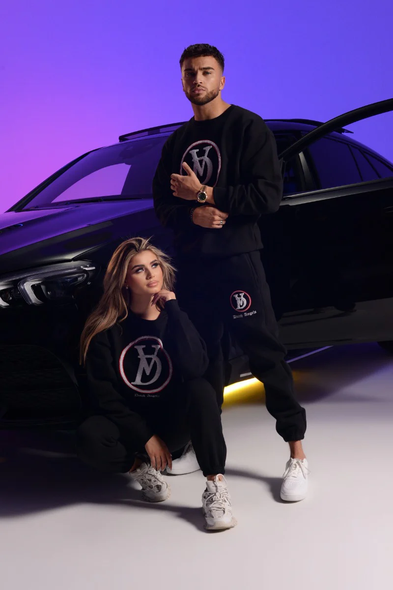 Dutch Angels Round Chenille Embroidery Black Tracksuit - Image 6