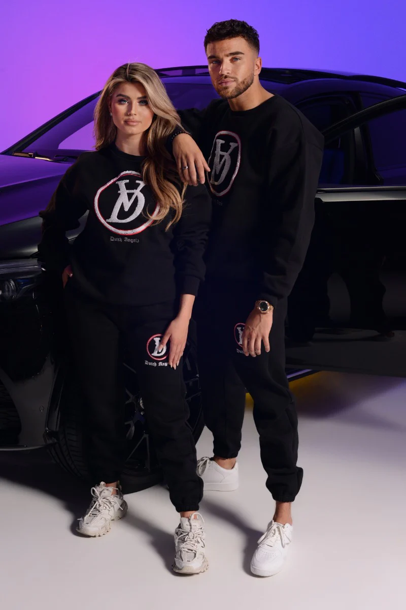 Dutch Angels Round Chenille Embroidery Black Tracksuit - Image 8