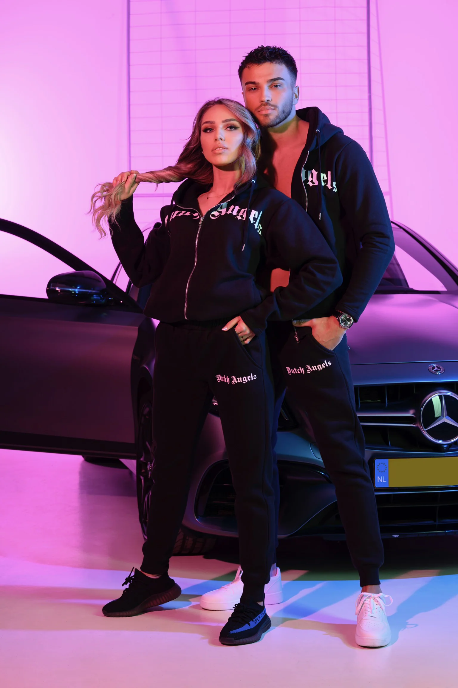 Dutch Angels Zwarte Hoodie Trainingspak met Rits - Image 16