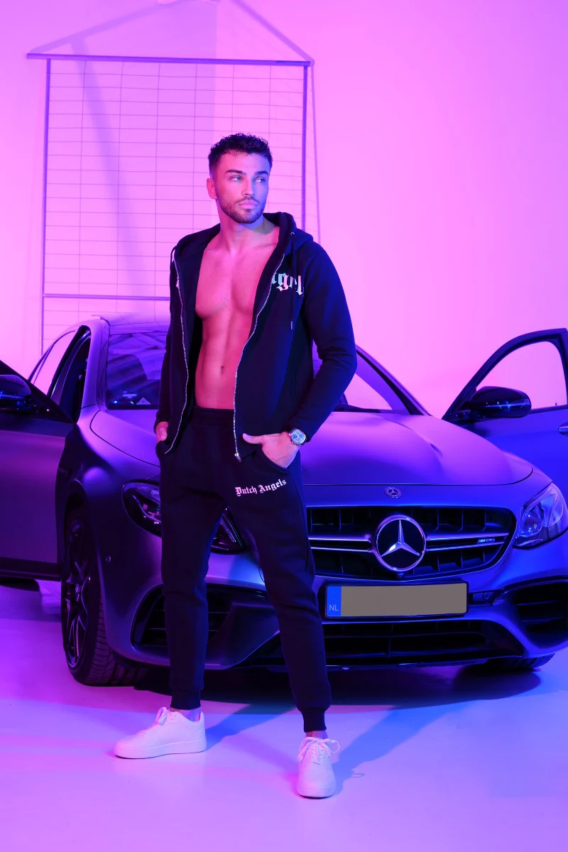 Dutch Angels Zwarte Hoodie Trainingspak met Rits - Image 8