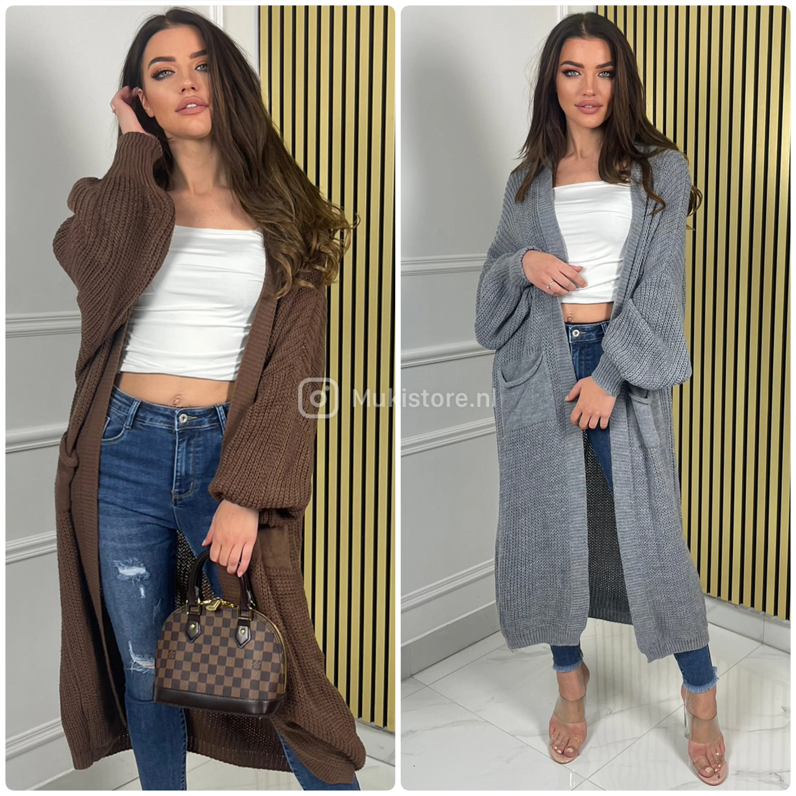 Knitwear Cardigan Balloon Sleeves Premium Quality - Image 17