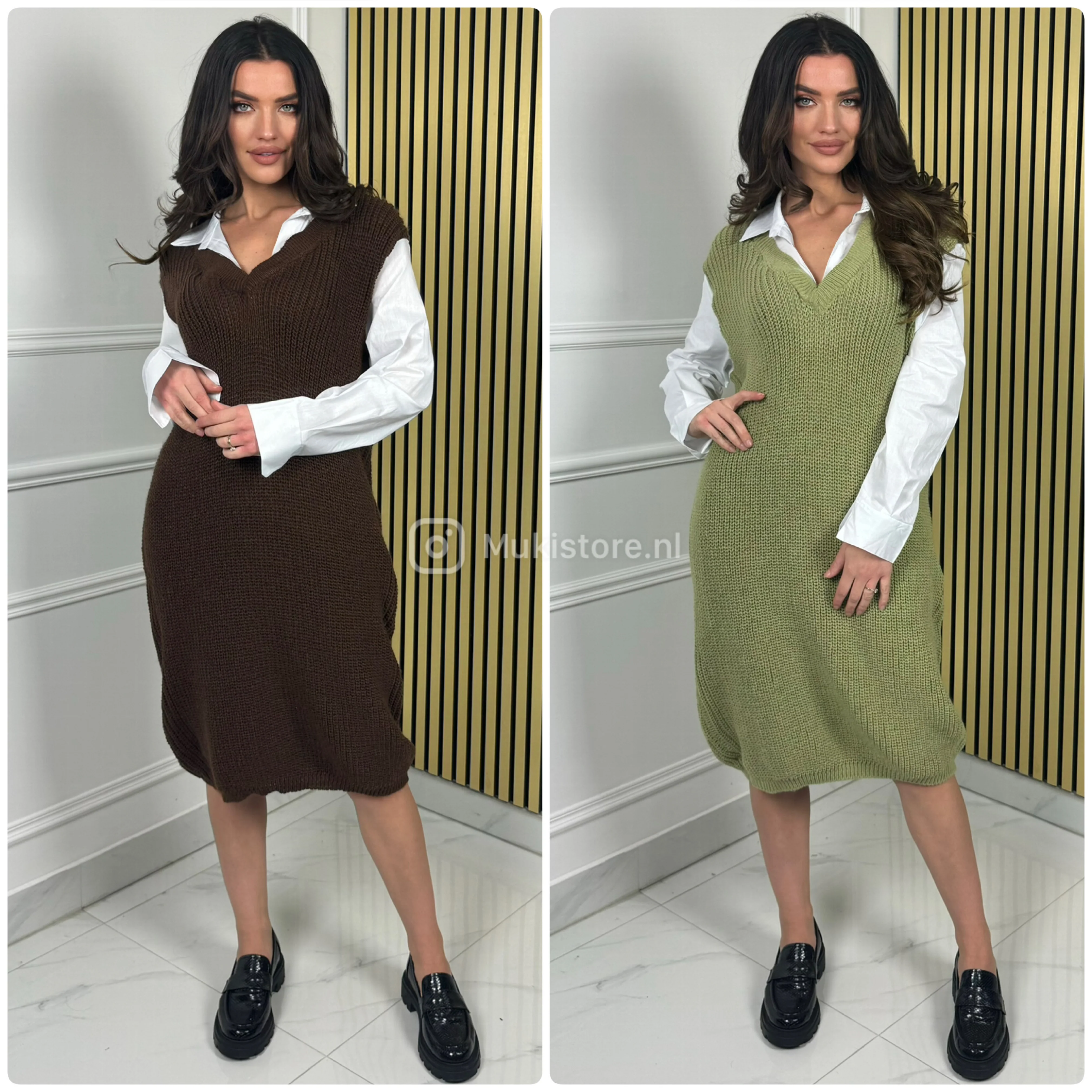 Knitwear One Piece Blouse Dress - Image 5