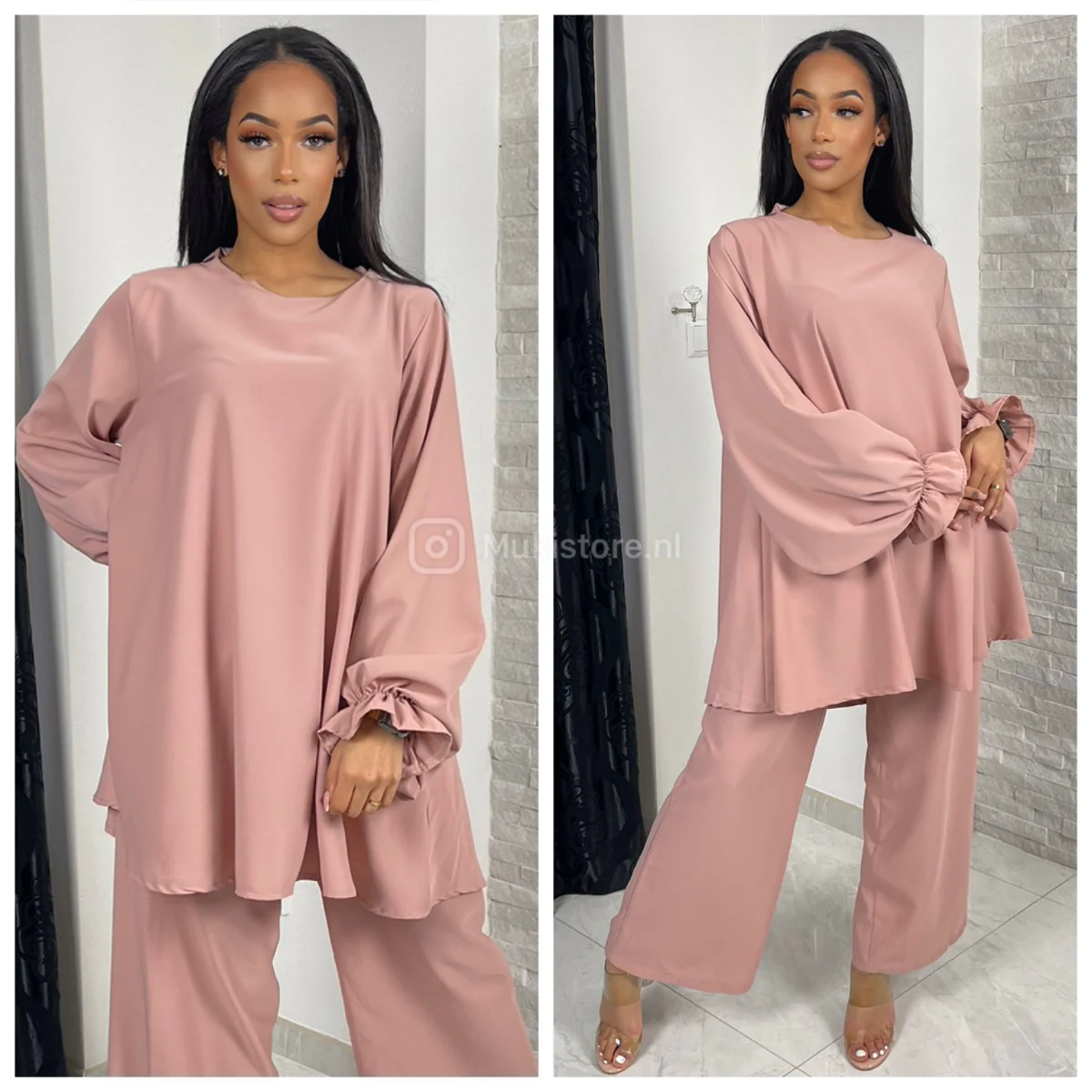 Loose Fit Elegant Wide Leg Set - Image 6