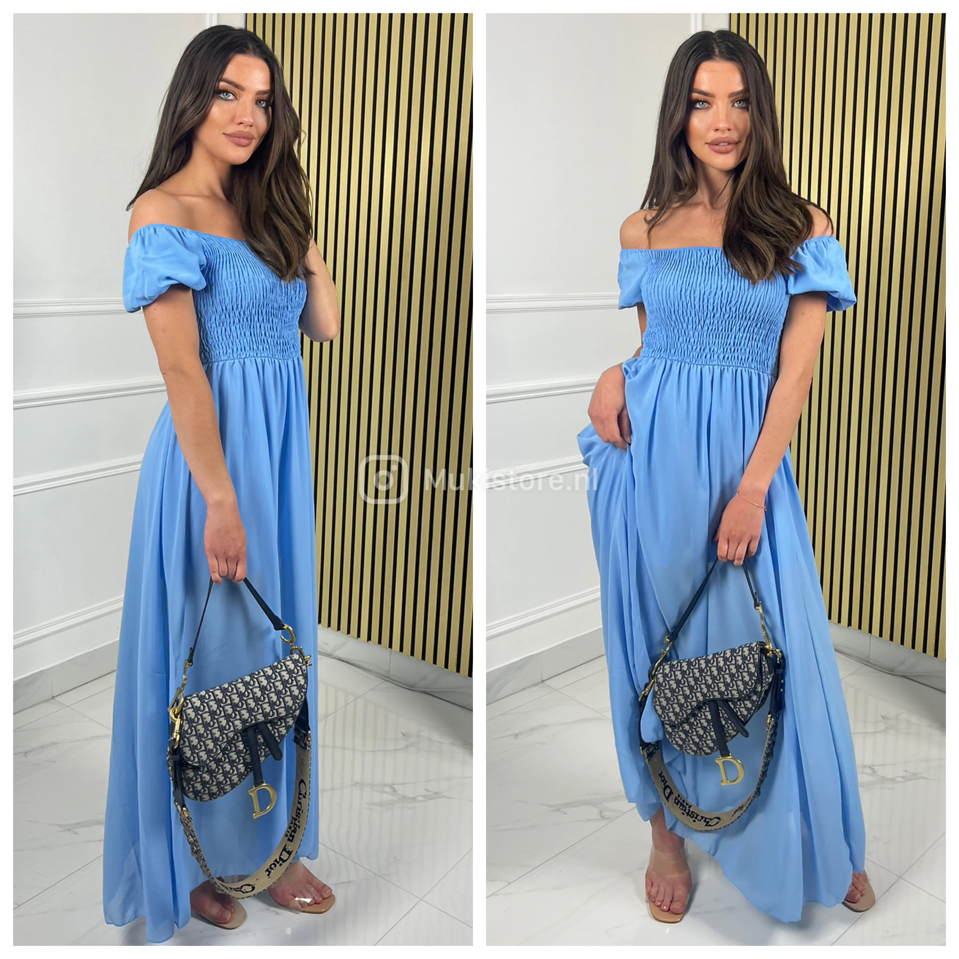Off Shoulder Summer Maxi Dress - Image 14