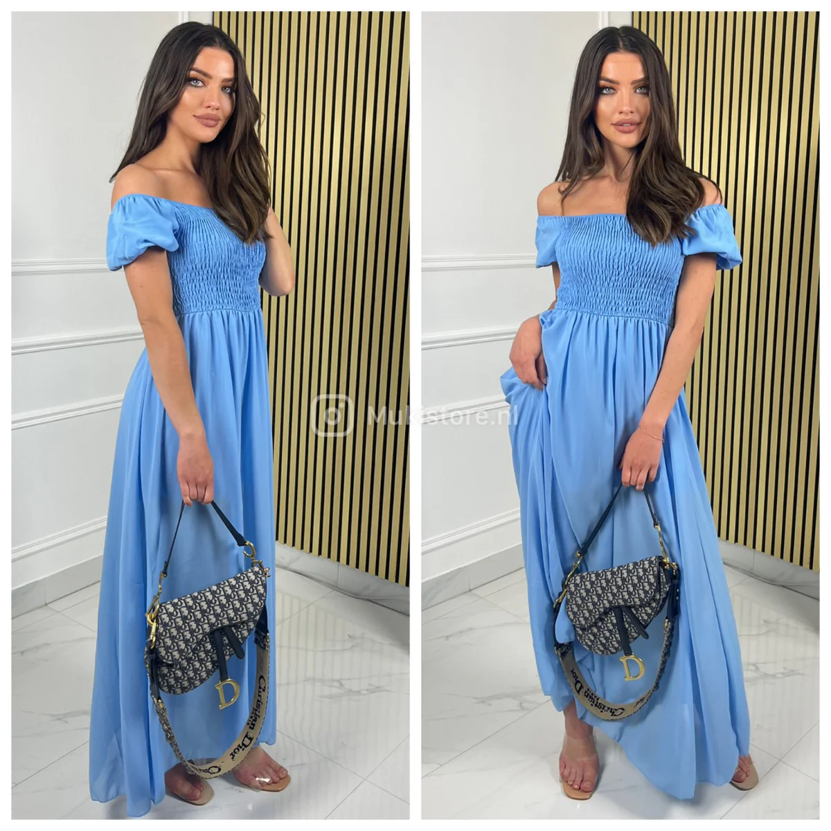 Off Shoulder Summer Maxi Dress - Image 7
