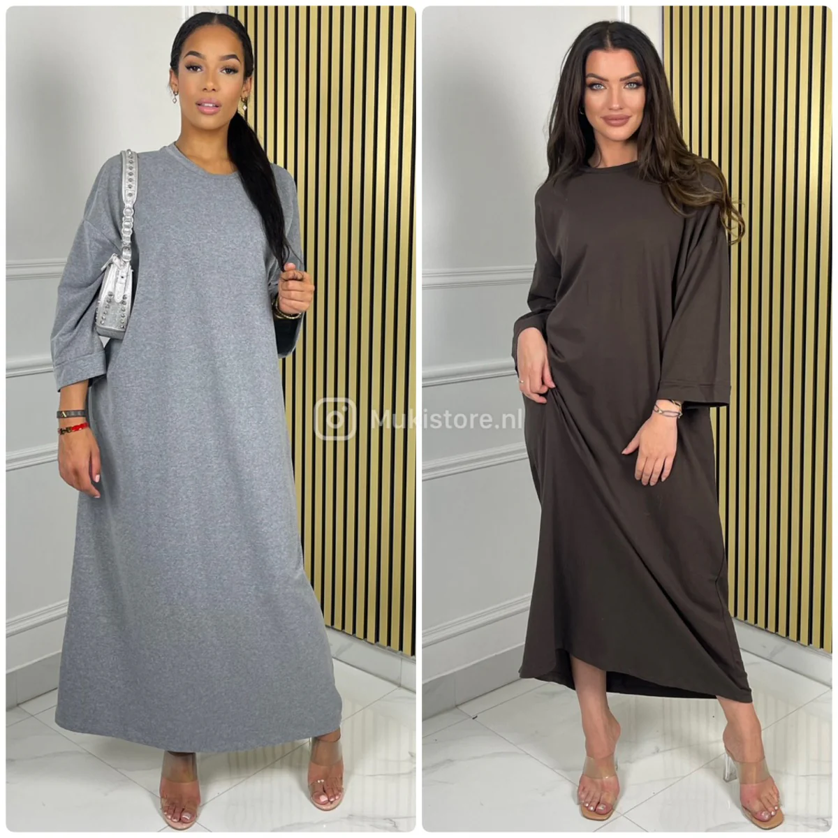 Oversized Basic Maxi Dress Terry Cotton Premium Quality - Image 11