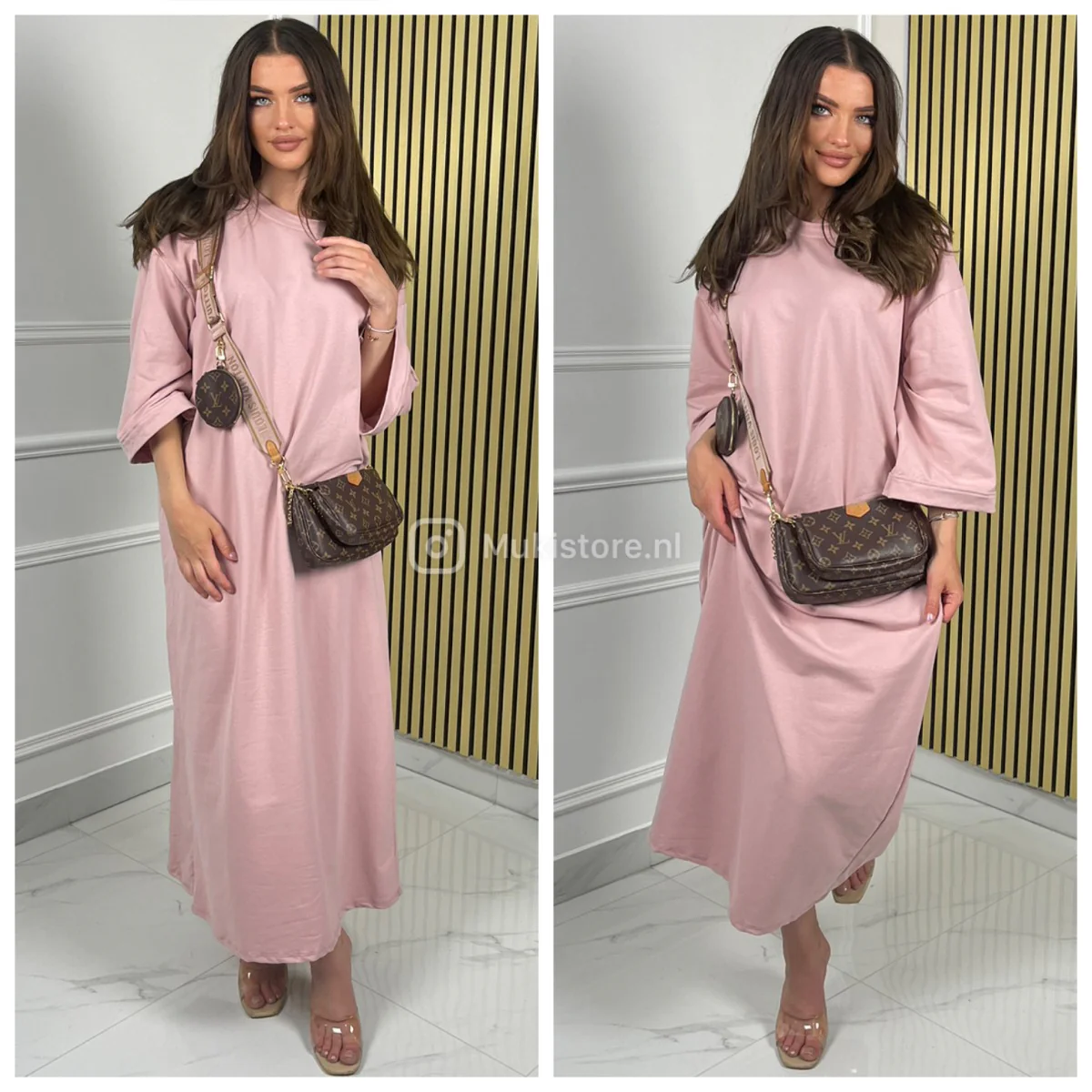 Oversized Basic Maxi Dress Terry Cotton Premium Quality - Image 6