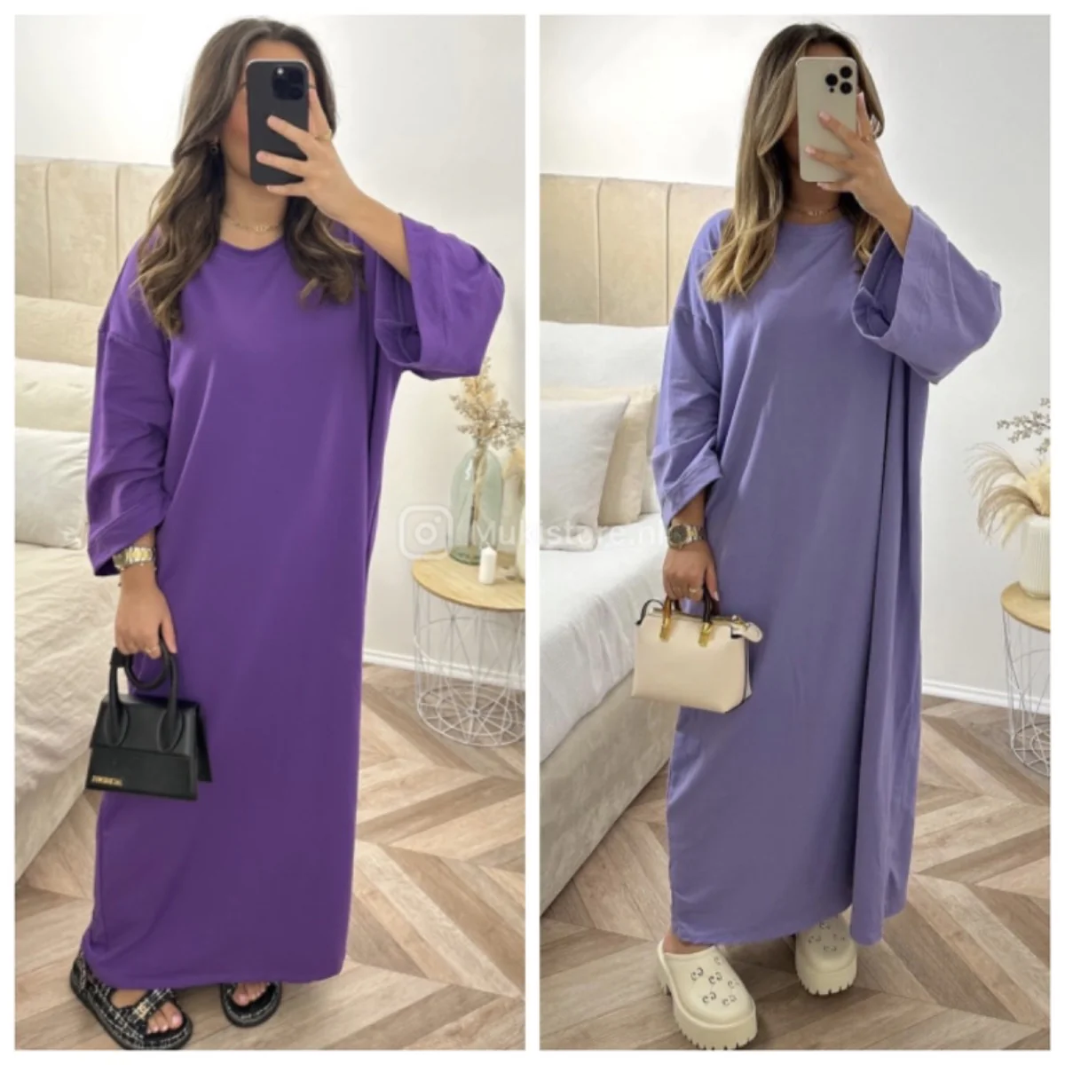 Oversized Basic Maxi Dress Terry Cotton Premium Quality - Image 7