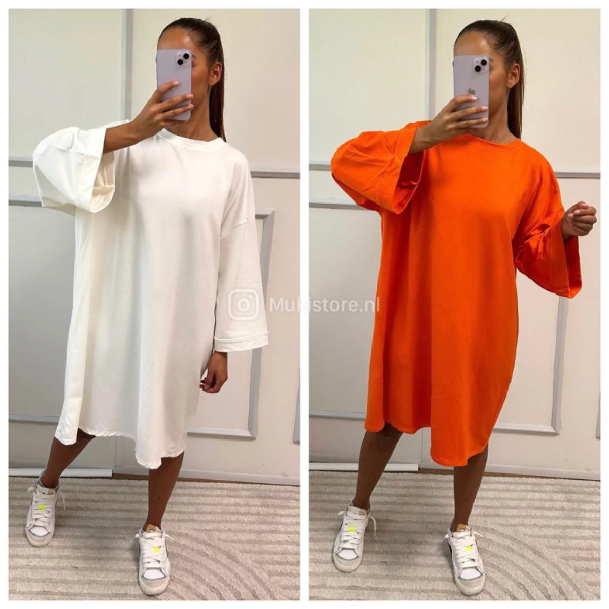 Premium Quality Basic Oversized Dress Terry Cotton 95cm - Image 6