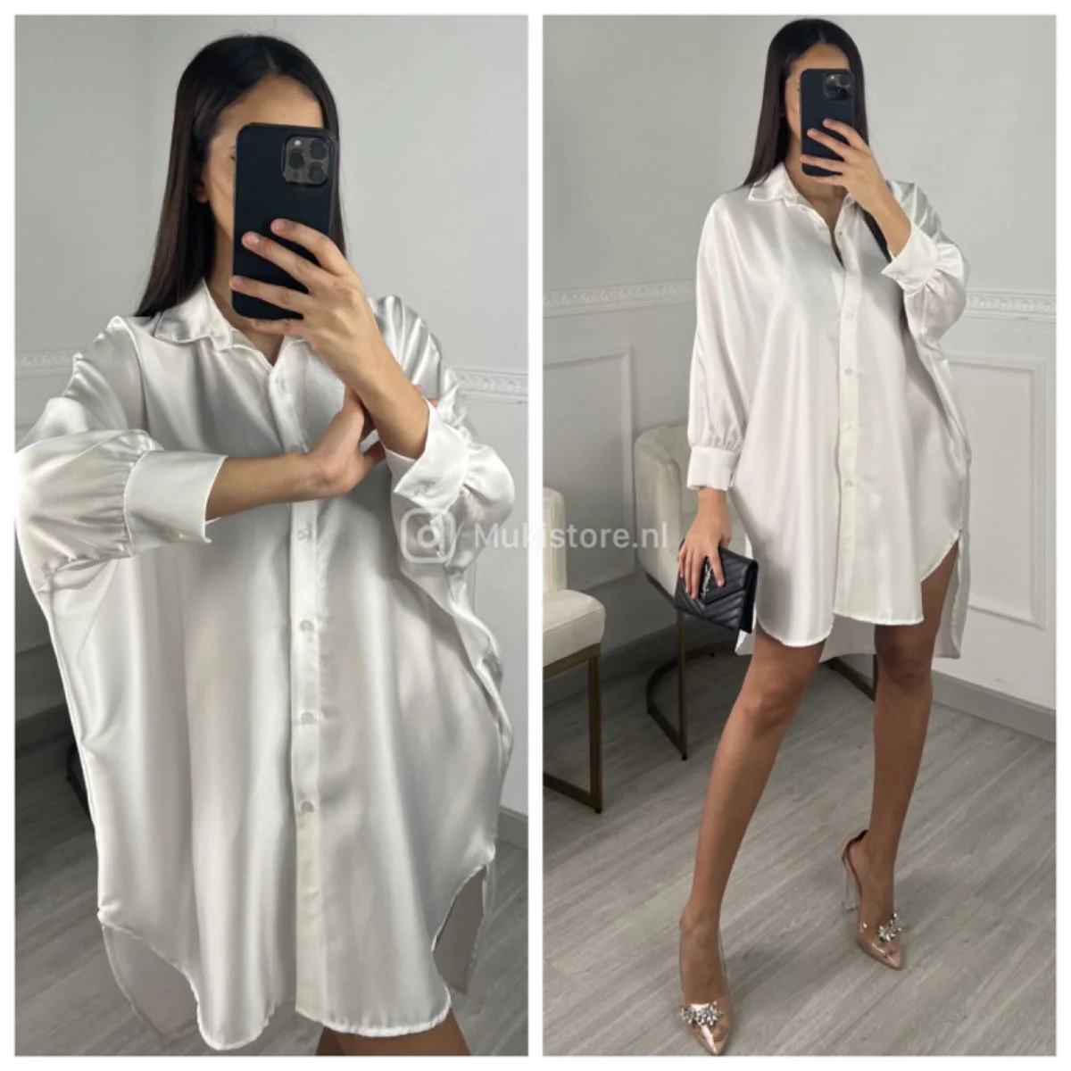 Satin Oversized Blouse Bestseller - Image 16