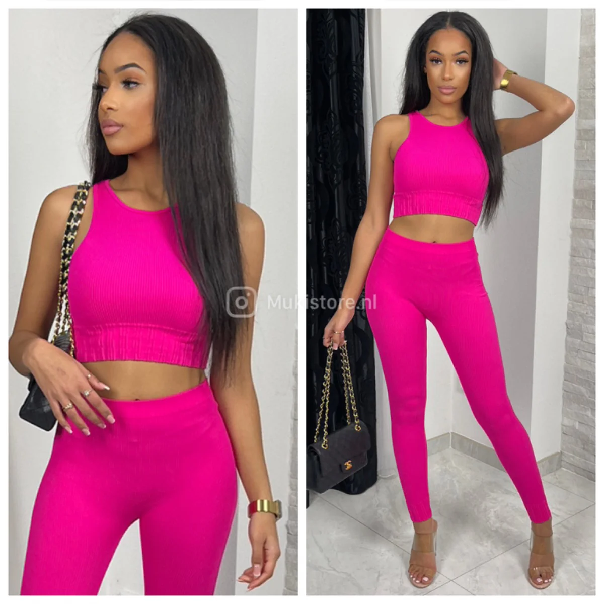 Sleeveless Ribbed Lounge Musthave Set 228 - Image 10