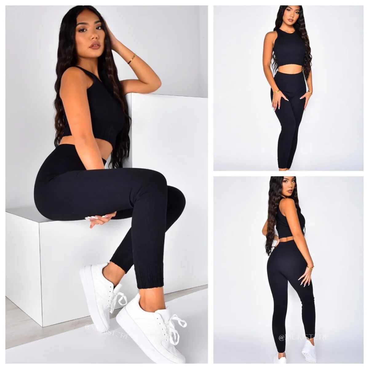 Sleeveless Ribbed Lounge Musthave Set 228 - Image 5