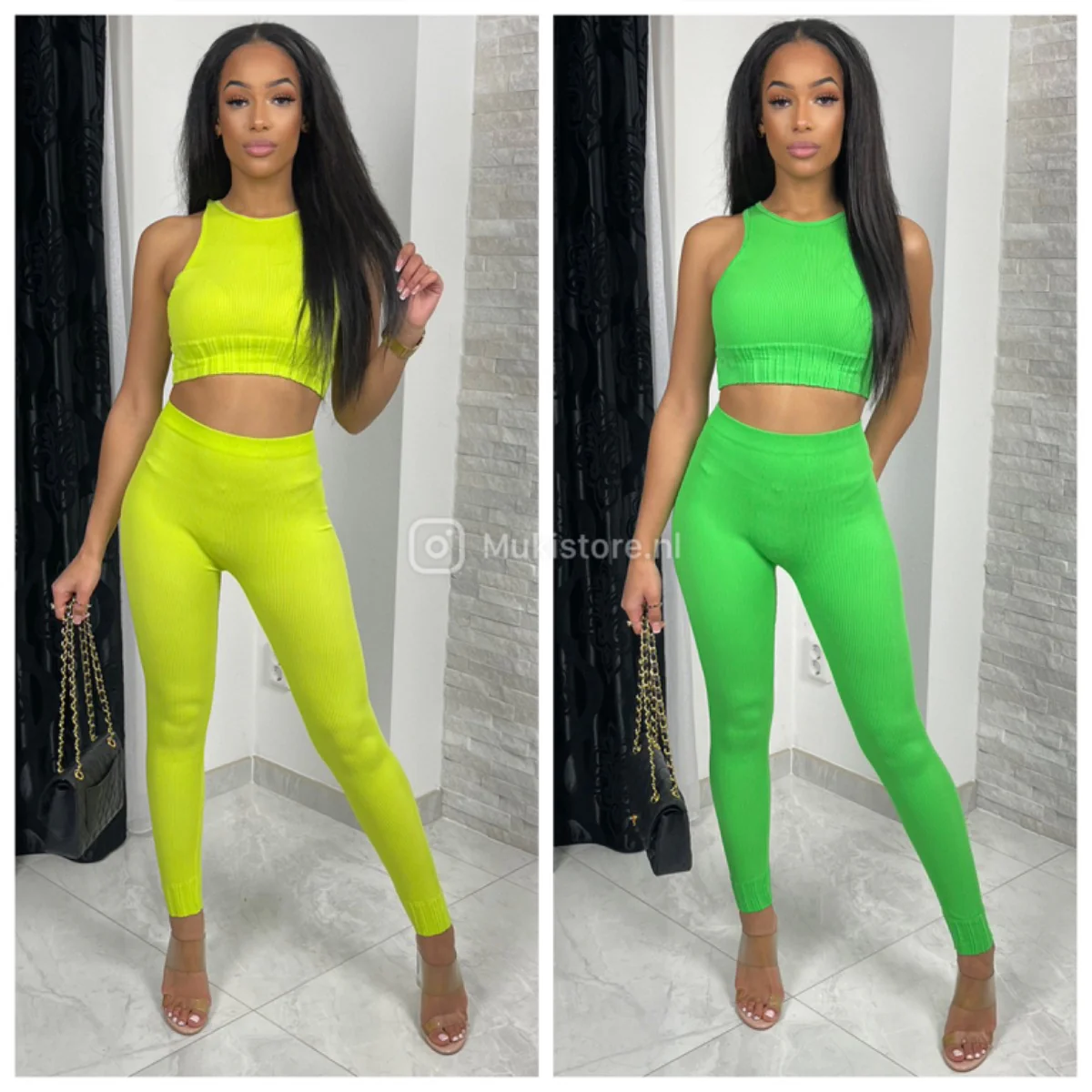 Sleeveless Ribbed Lounge Musthave Set 228 - Image 7