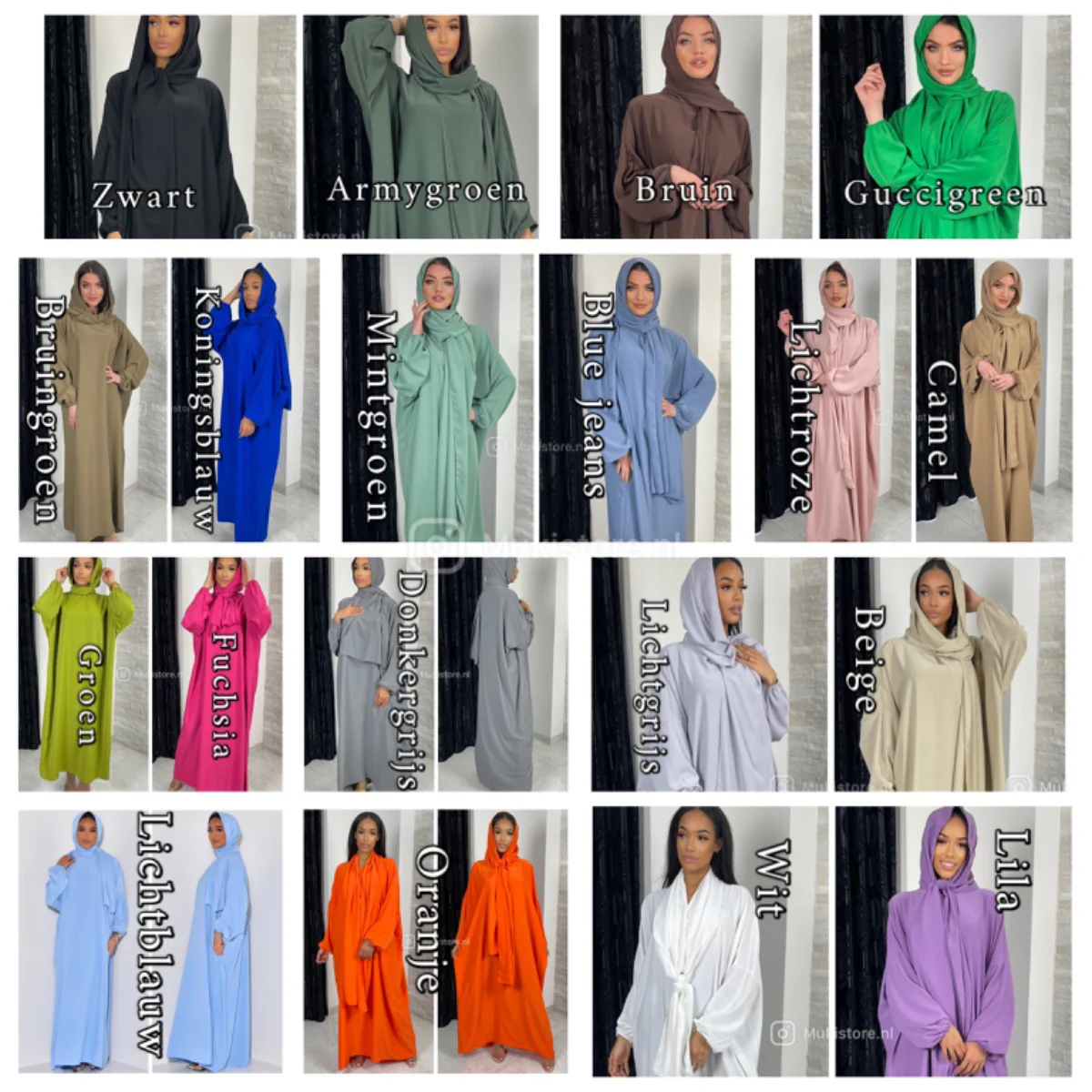 Super Oversized Abaya With Headscarf MADE IN ITALY - Image 26