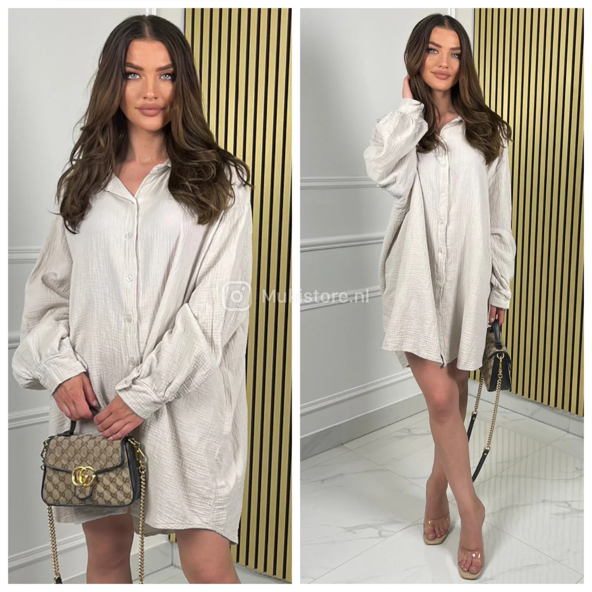 Super Soft Cheesecloth Oversized Blouse Dress - Image 5