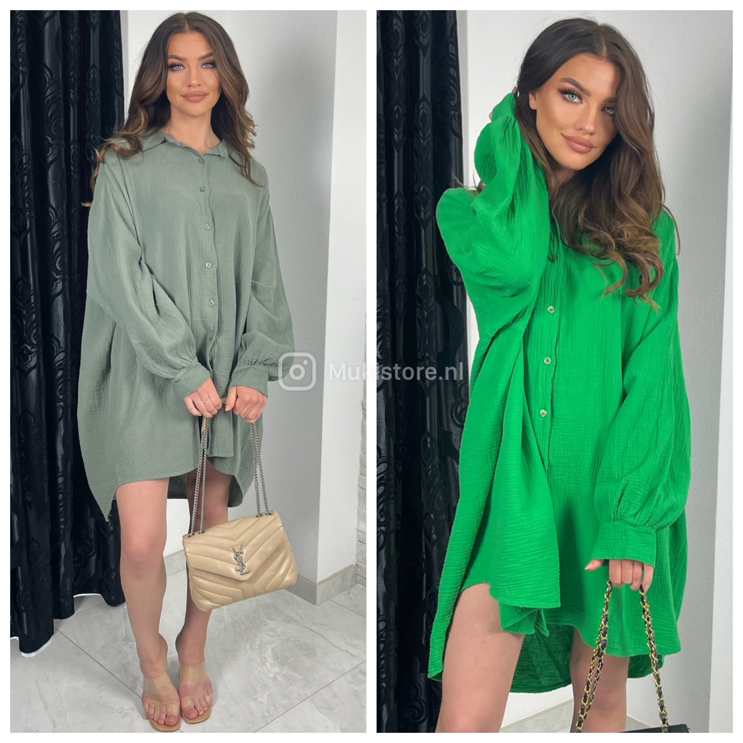 Super Soft Cheesecloth Oversized Blouse Dress - Image 7