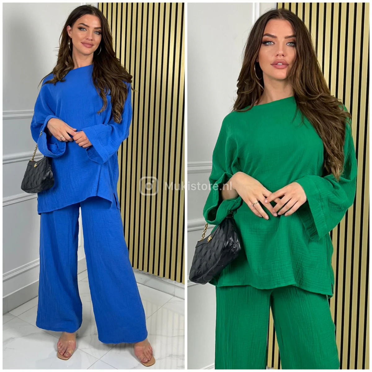 Super Soft Cheesecloth T-shirt Wide Legs Set - Image 10